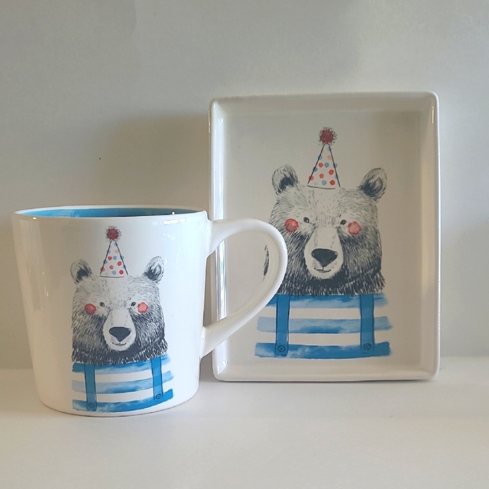 Magenta Birthday Plate And Mug